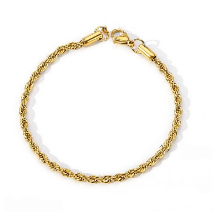 Twisted Chain Titanium Steel Bracelet (Minimalist Unisex Style)