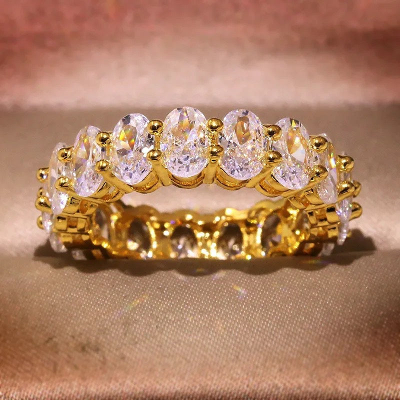 Marquise Full Diamond Eternity Ring (Women's Luxury Daily Style)