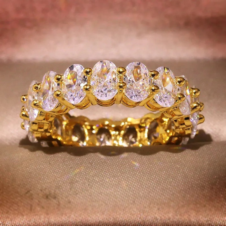 Marquise Full Diamond Eternity Ring (Women's Luxury Daily Style)