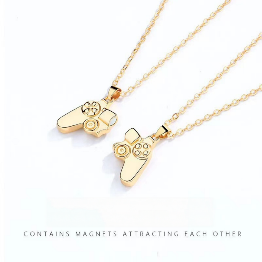 Detachable Game Controller Matching Couple Necklace, Multiple‑Color Options