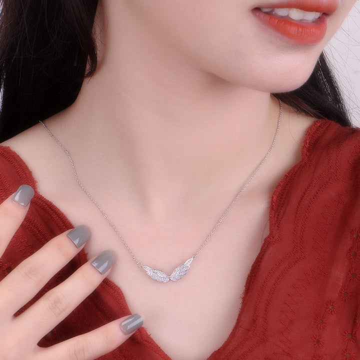 Pavé Angel Wings Choker (Light Luxury Niche Magical Necklace)