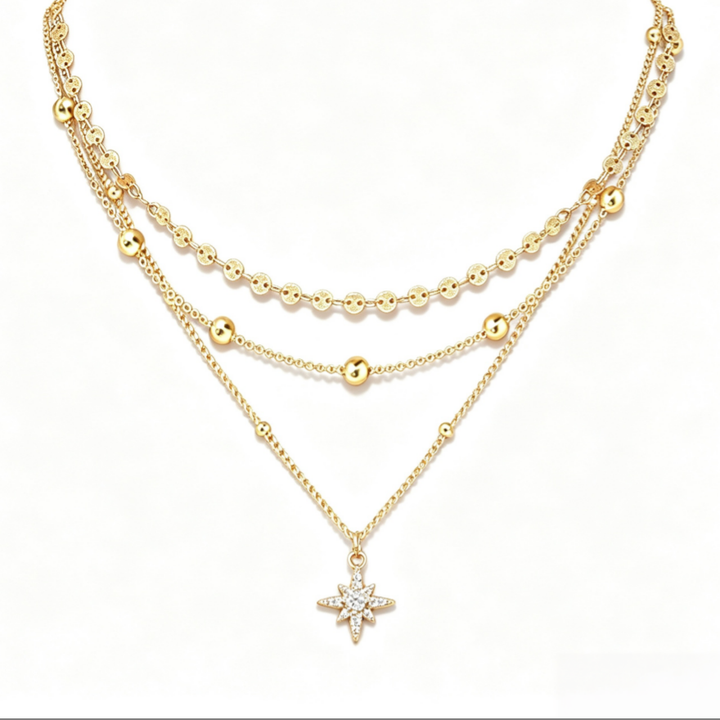Multi-layer Gold Stackable Necklace Set, 4 Styles Available, Dainty Choker