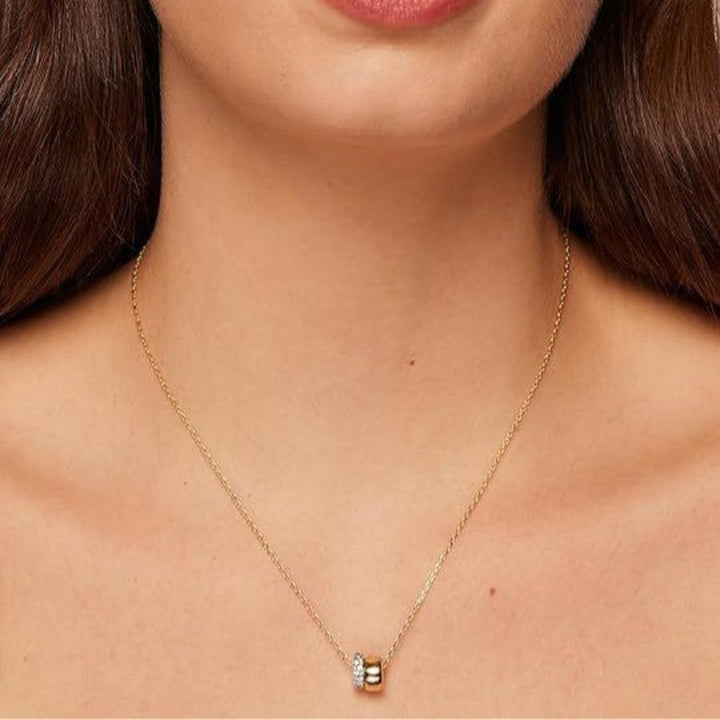 Dual Cylinder Bead Necklace
