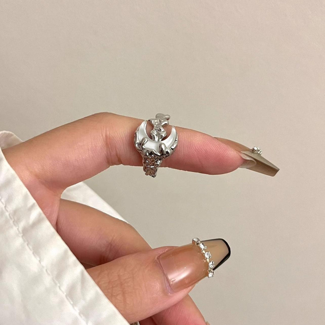 Vintage Moon Vine S925 Sterling Silver Ring