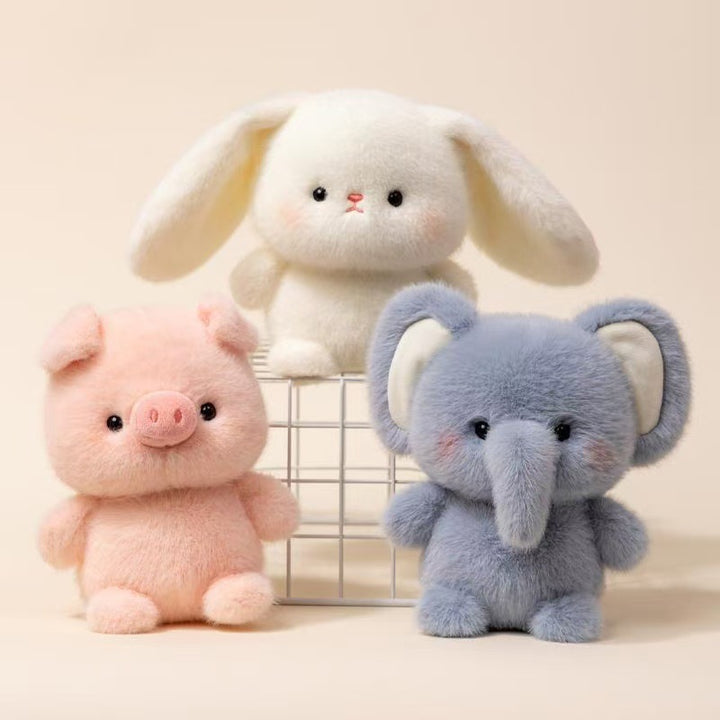 Cute Healing Animal Plush Doll, Multi-Style Cartoon Kids Comfort Stuffed Toy Desktop Ornament Gift