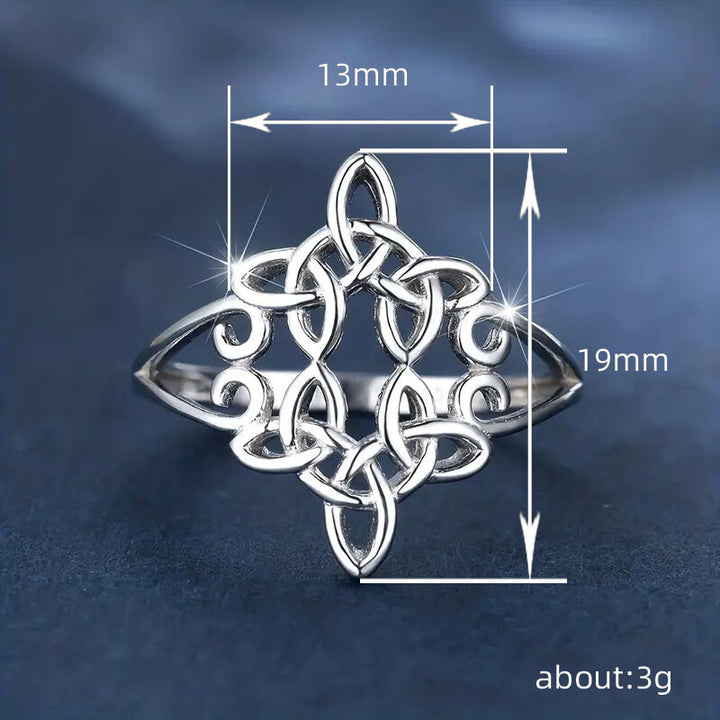 Celtic Knot Openwork Ring (Vintage Style Women's Band)