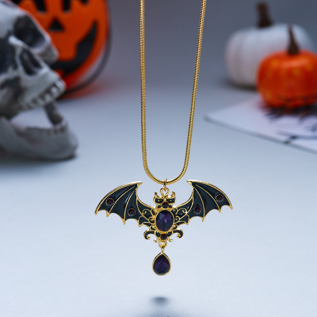 Halloween Themed Necklace, Bat & Ghost Two Styles Available