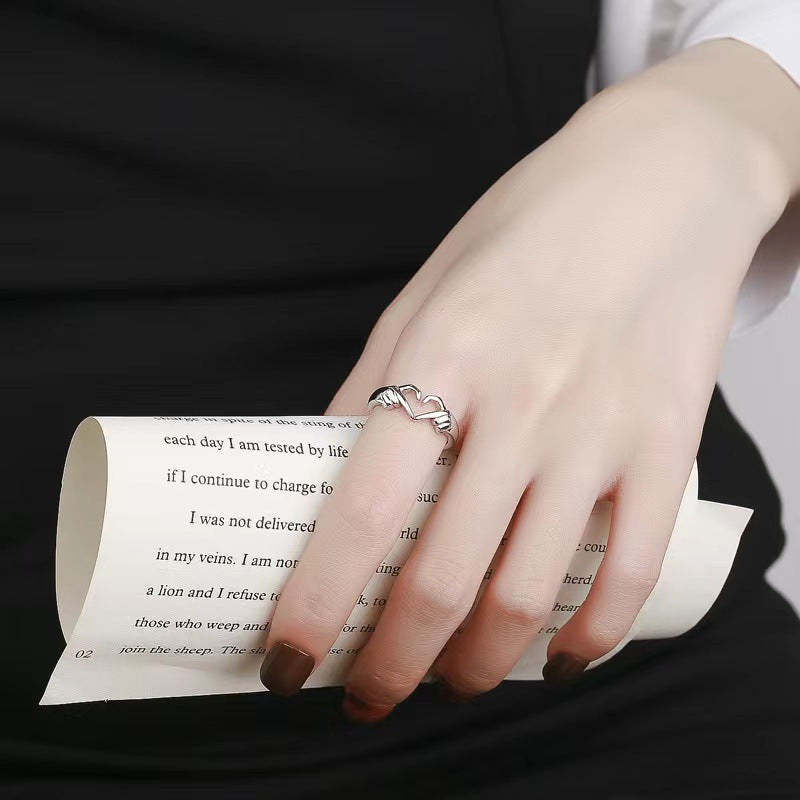 Hands Making Heart Open Ring (Eternal Confession Vibe Style)