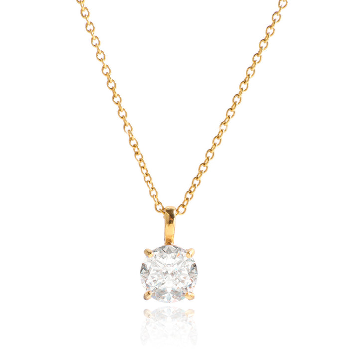 Gold Plated Geometric Diamond Necklace Set (Light Luxury Niche Multi-Style Clavicle Chain Collection)