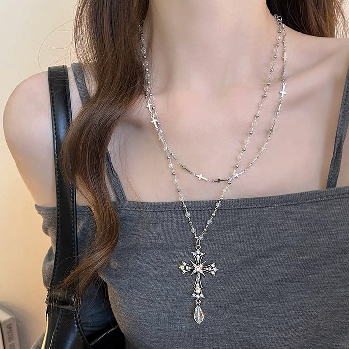 Rhinestone Turtle Pendant Necklace, Vintage Crystal Tortoise Animal Necklace