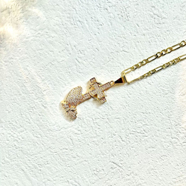 S925 Silver Fully Paved Anchor Pendant Necklace, Hip Hop Iced Out Nautical Men’s Chain