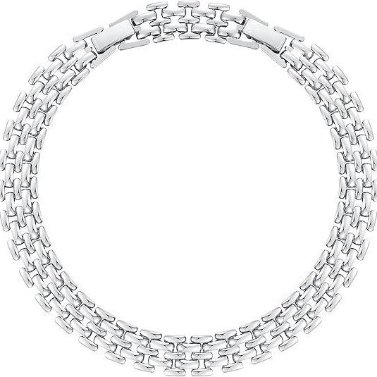 925 Sterling Silver Plated Cuban Link Chunky Chain Anklet