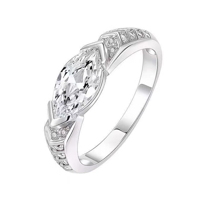 925 Silver Horus Eye Diamond-Inlaid Ring (Light Luxury Temperament Couple Style)