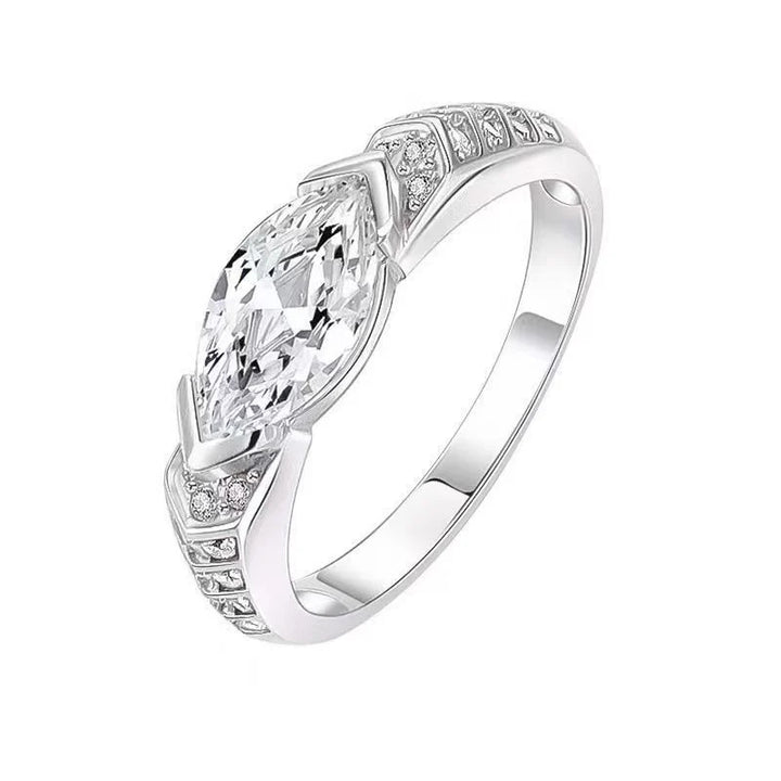 Eye of Horus Marquise Cut Diamond Couple Ring Set (Light Luxury Niche Personalized Ring)
