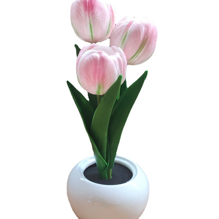 Multi-Color LED Artificial Tulip Night Light (Soft Light Atmosphere Style Series)