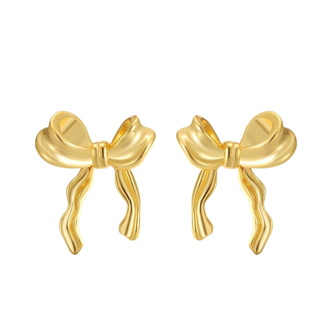 Elegant Bowknot Stud Earrings