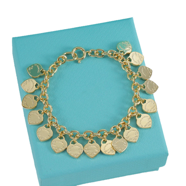 Heart & Letter Charm Bracelet