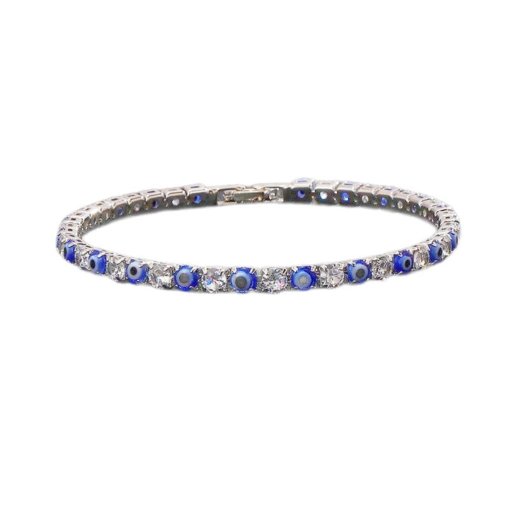 Hip-Hop Evil Eye Diamond Bracelet