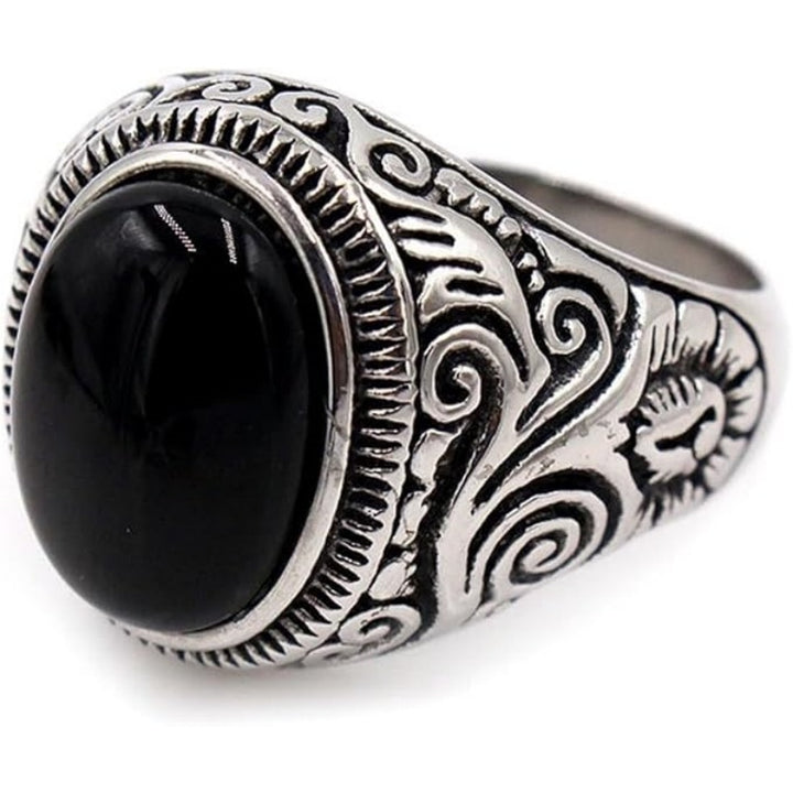Retro Gemstone Men's Ring (Punk Hardcore Style)