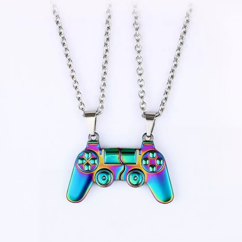 Detachable Game Controller Matching Couple Necklace, Multiple‑Color Options