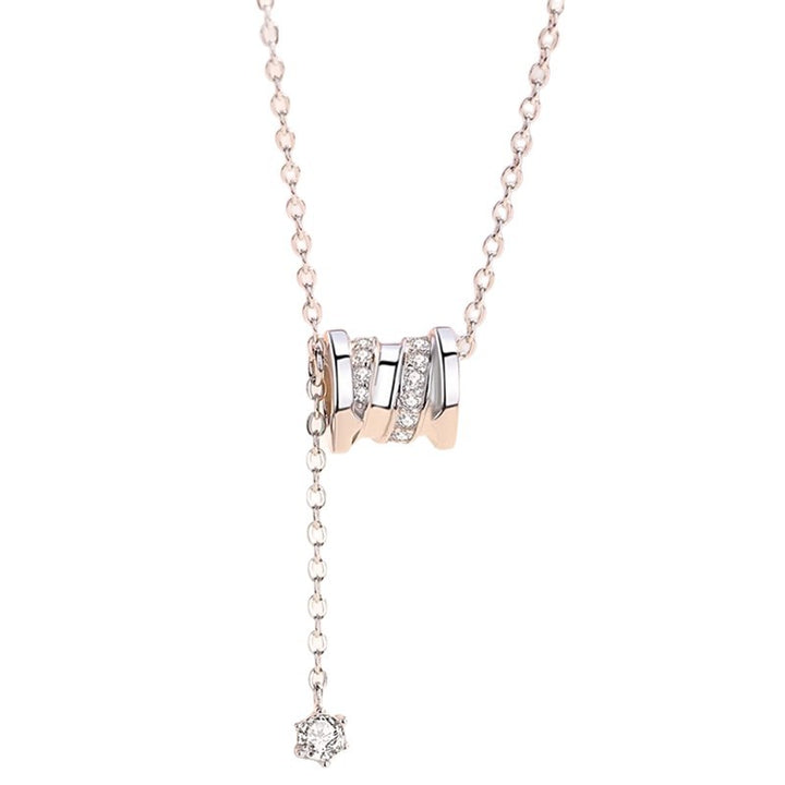 Diamond Barrel Lariat Y-Necklace (2 Colors Luxury Delicate Drop Choker)