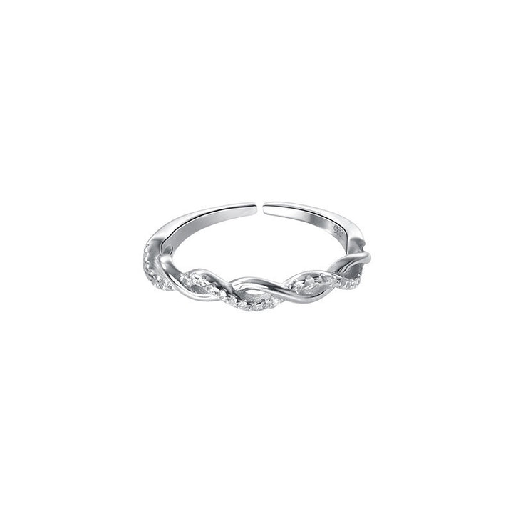 Twisted Diamond Stackable Ring (2 Colors Delicate Luxury Band)