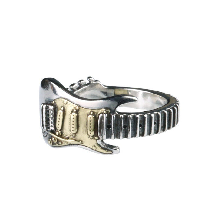 Vintage Rock Guitar Open Ring Set (Edgy Street Style Band)
