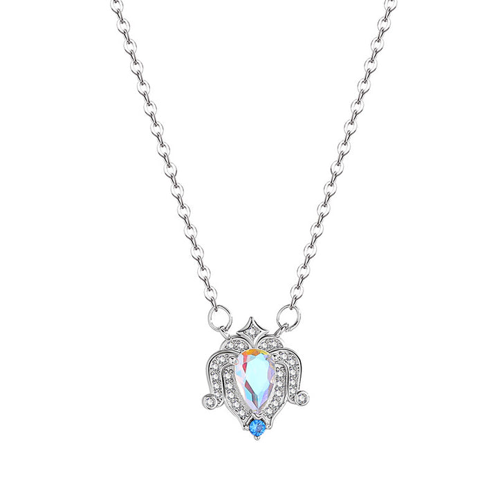 Vintage Iridescent Teardrop Diamond Multi-Style Necklace Set