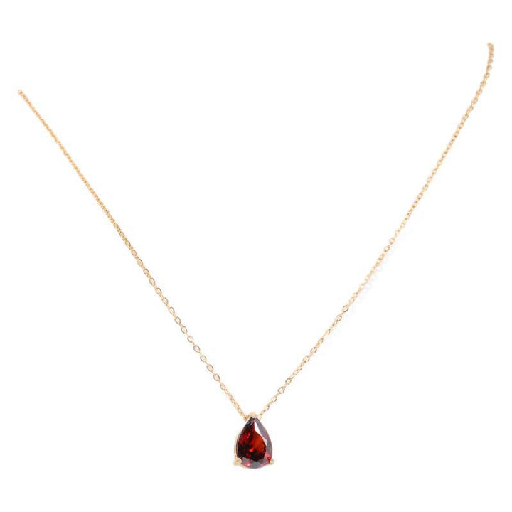 December Birthstone Teardrop Choker (Light Luxury Niche Rainbow Pendant Necklace)