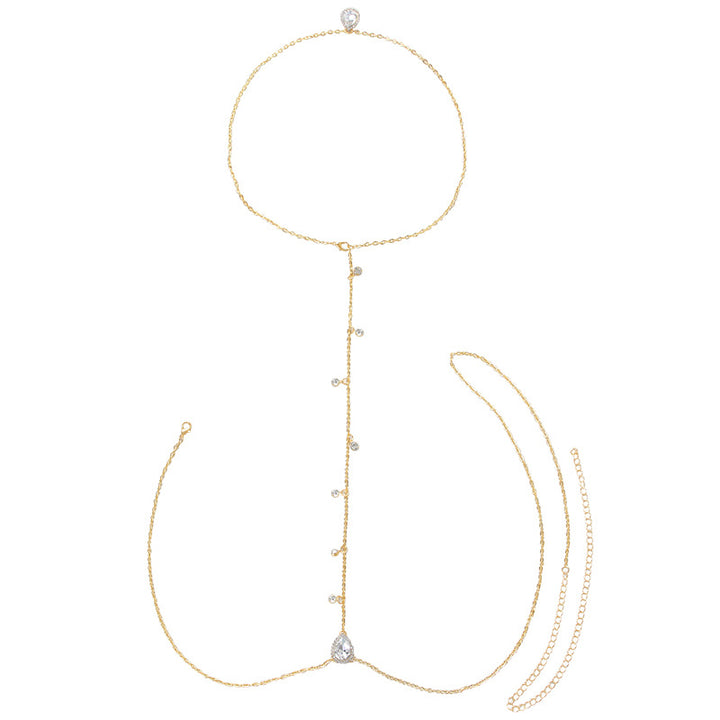 Teardrop Tassel Back Chain (Light Luxury Niche Sexy Body Chain)