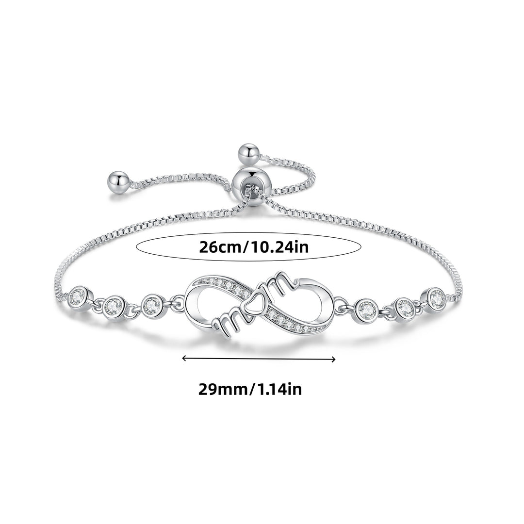 Eternal Love Personalized Engraved Bracelet (Family/Romantic Confession & Memorial Style)