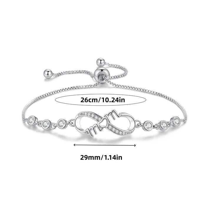 Eternal Love Personalized Engraved Bracelet (Family/Romantic Confession & Memorial Style)