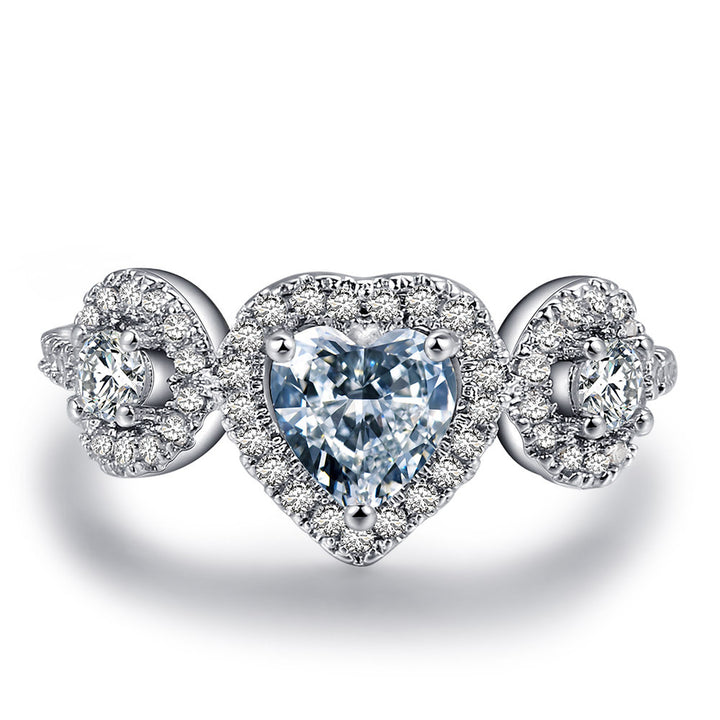 Heart Diamond Cluster Ring (Glamorous Romantic Ritual Style)