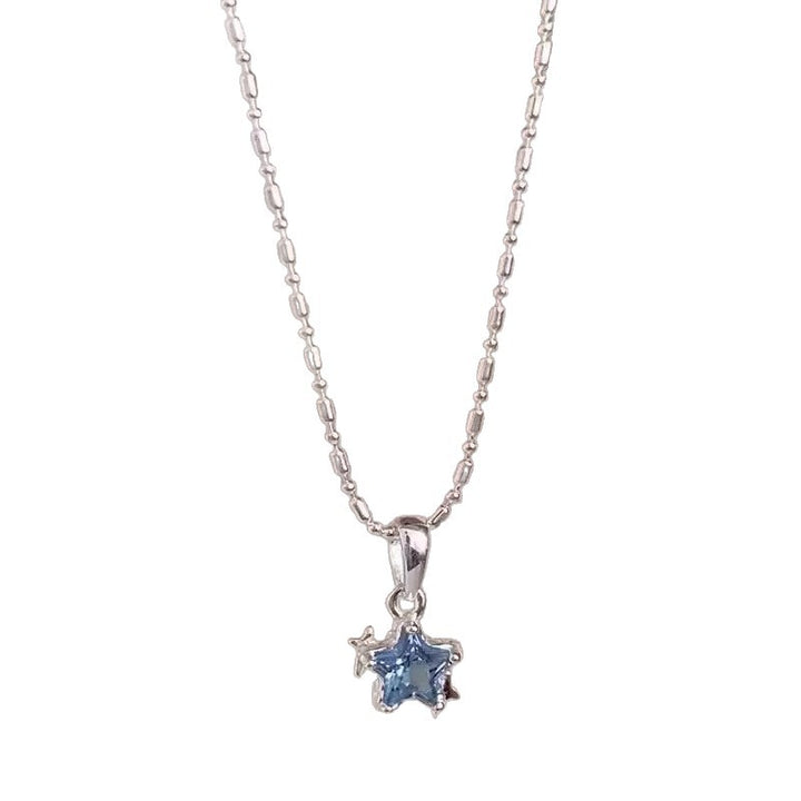 Double Star Gemstone Choker (Light Luxury Niche Fresh Necklace)