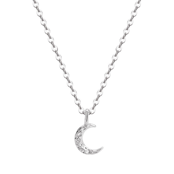 Textured Mini Moon Choker Set (Light Luxury Niche Fresh Necklace)