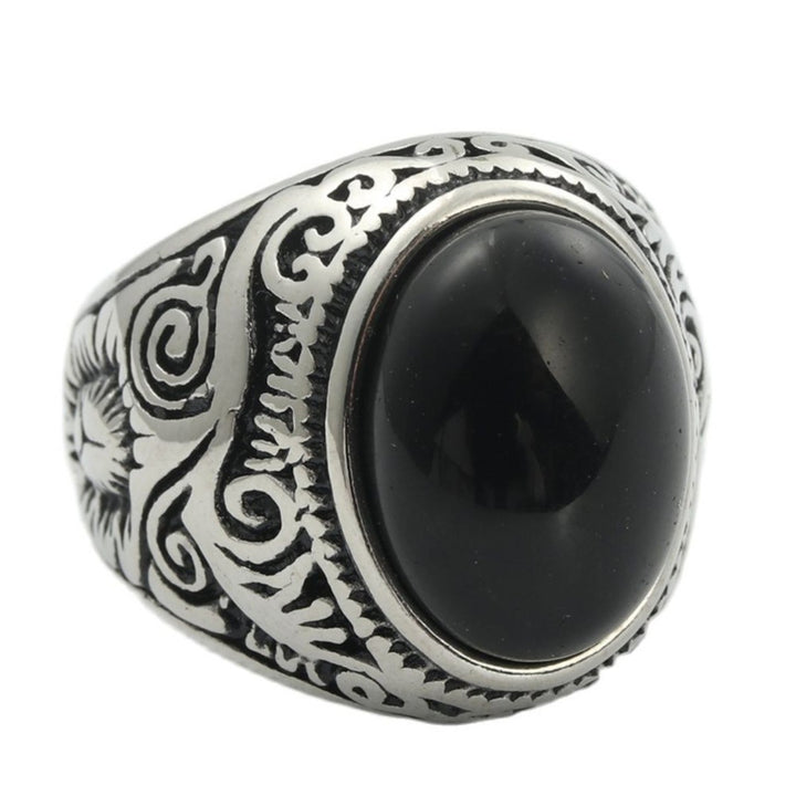 Retro Gemstone Men's Ring (Punk Hardcore Style)
