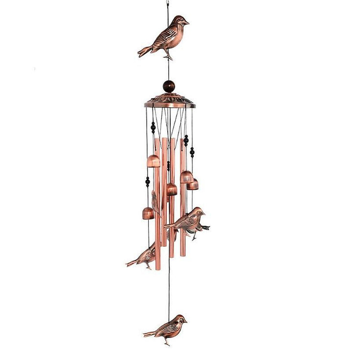 Vintage Copper Animal-Shaped Wind Chime (Nature Healing Style Series)