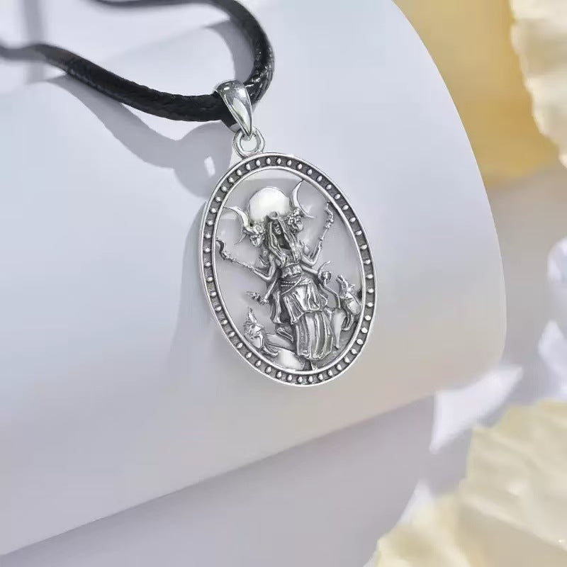 Goddess Hecate Pendant Necklace (Mystic Protection · Divine Symbol Design)