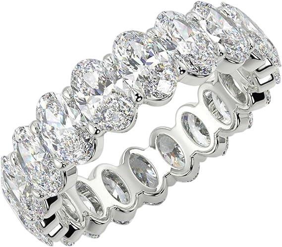 Marquise Full Diamond Eternity Ring (Women's Luxury Daily Style)
