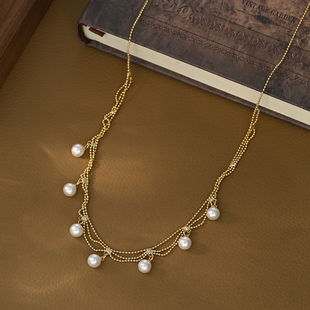 Pearl Tassel Necklace (Women's Elegant Mature Style)