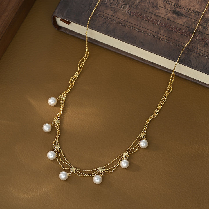 Pearl Tassel Necklace (Women's Elegant Mature Style)