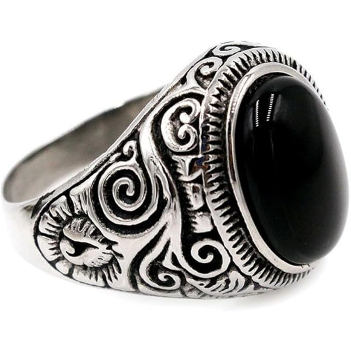 Retro Gemstone Men's Ring (Punk Hardcore Style)