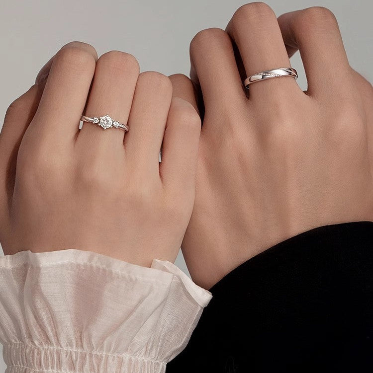 Love at First Sight Couple Rings (Minimalist Romantic Ritual Style)