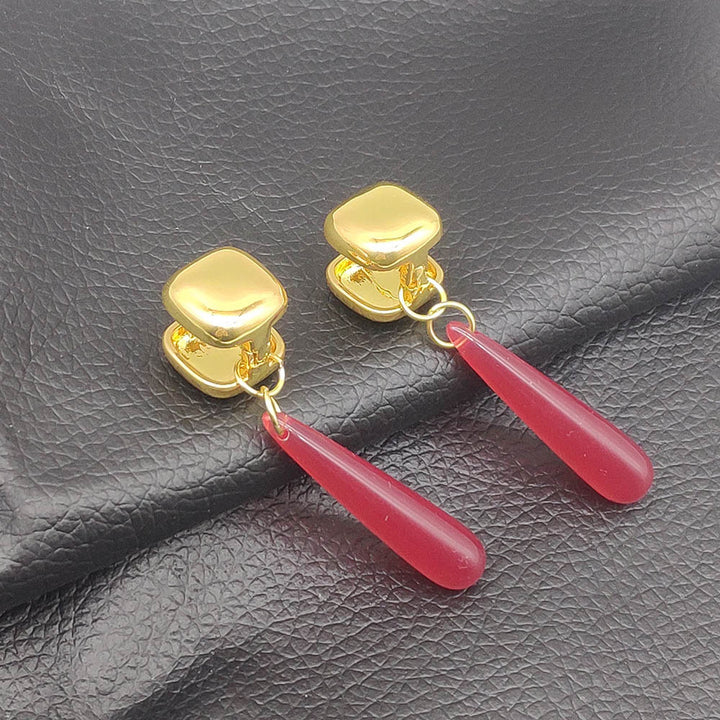 Vintage Red Teardrop Earring Set (Vintage Elegant Earrings)
