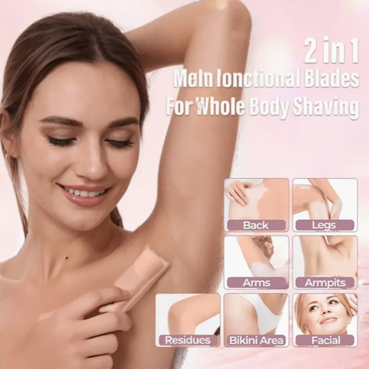 Dual-Head Rechargeable Multi-Function Trimmer, Multi-Color Home Hair & Body Grooming Device