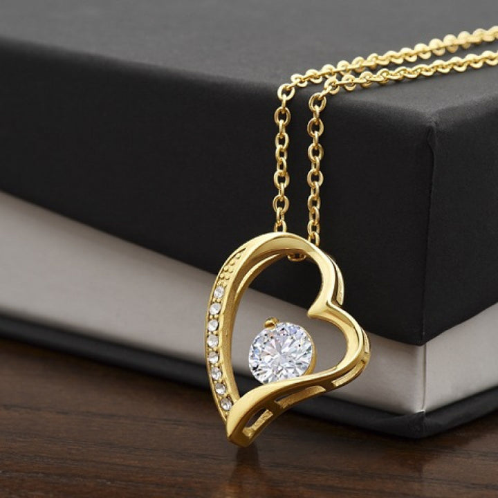 "To My Wife" Double Heart Diamond-Studded Necklace (Couple Memorial Confession Style)