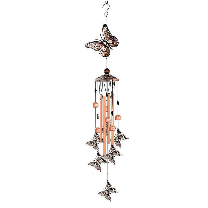 Vintage Copper Animal-Shaped Wind Chime (Nature Healing Style Series)