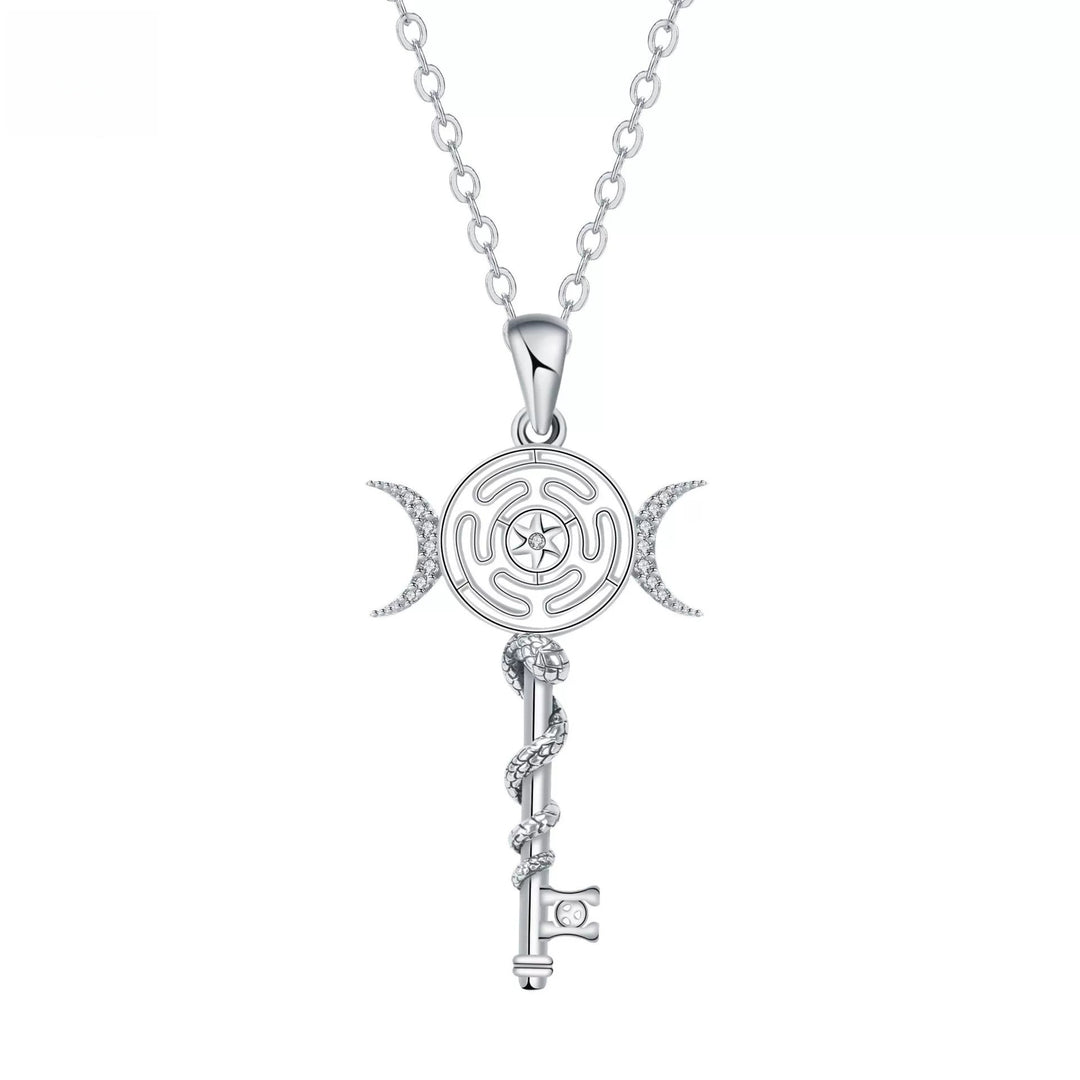 Esoteric Key Pendant Necklace (Niche Ritual Style Series)