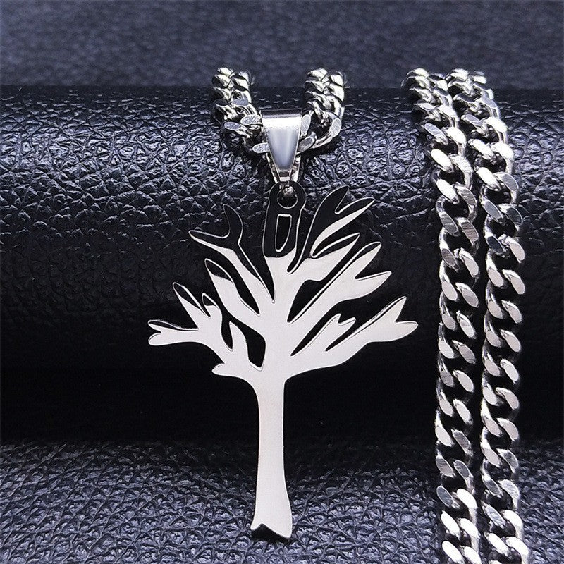 Tree of Life Necklace Pendant – World Peace Snake Chain Jewelry