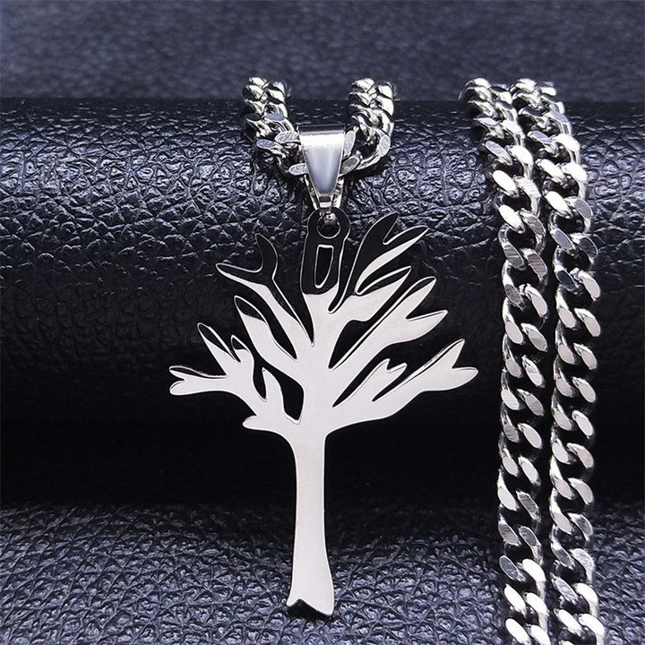 Tree of Life Necklace Pendant – World Peace Snake Chain Jewelry